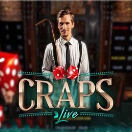 Live Craps online game logo by Evolution on 7gear.eu.com