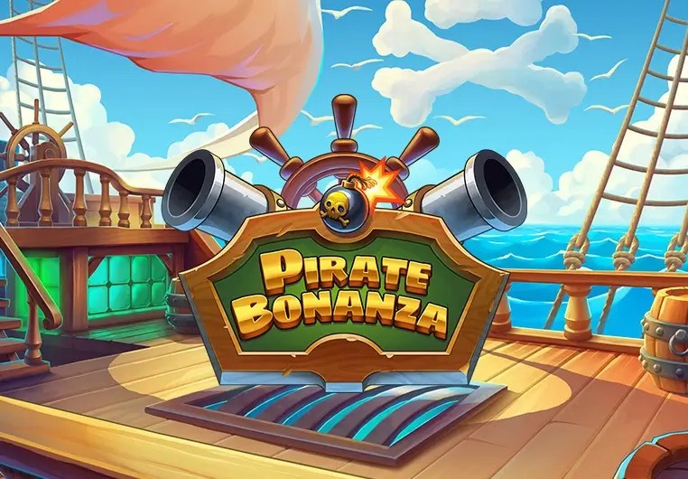 Pirate Bonanza Slot logo by Backseat Gaming at 7Gear Casino